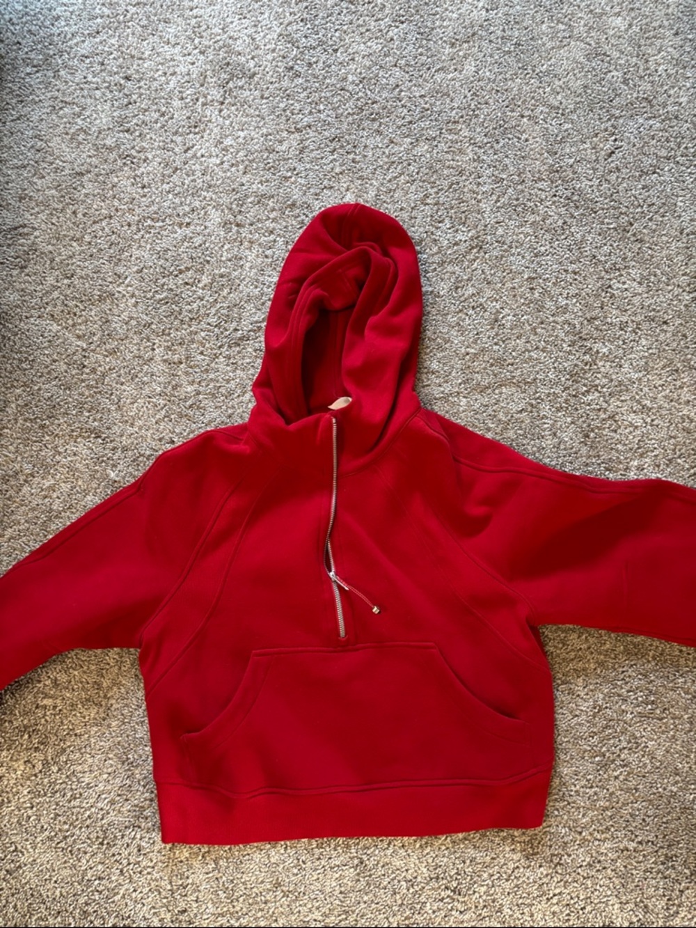 Lululemon Scuba Red Hooded